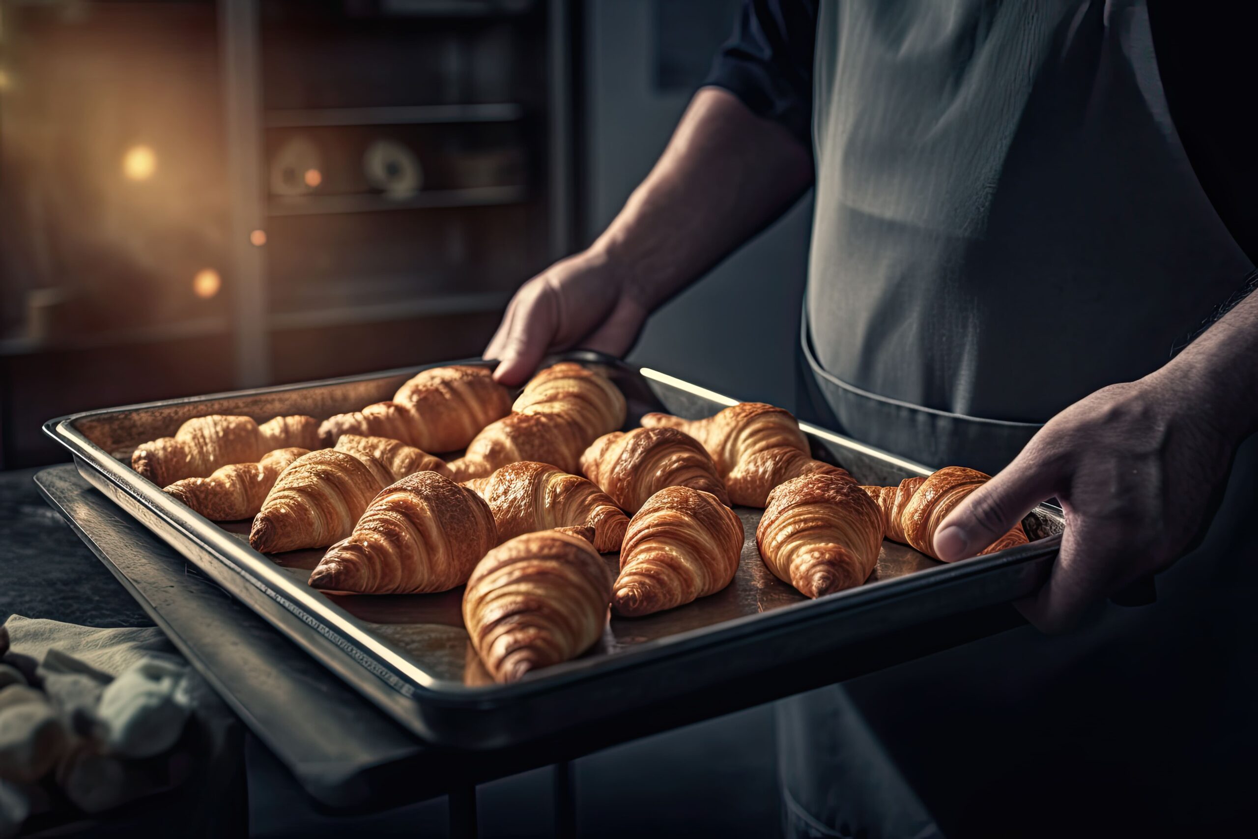 baker-holding-metal-tray-full-fresh-croissants-illuminated-with-lovely-light-from-window-ai-generative(1)